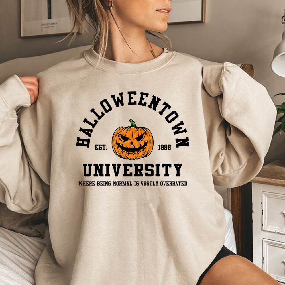 Wanda® | Damski sweter z okrągłym dekoltem na Halloween