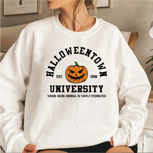 Wanda® | Damski sweter z okrągłym dekoltem na Halloween